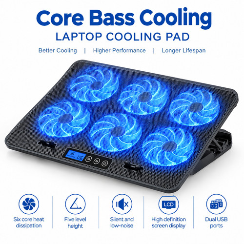 Adjustable laptop cooling pad - adjustable,