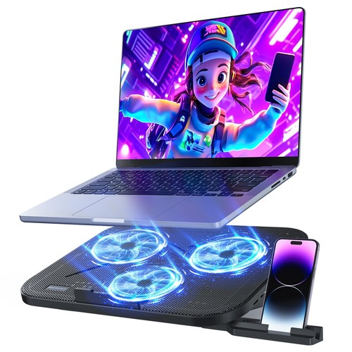 Laptop cooling pad quiet - pad, 3